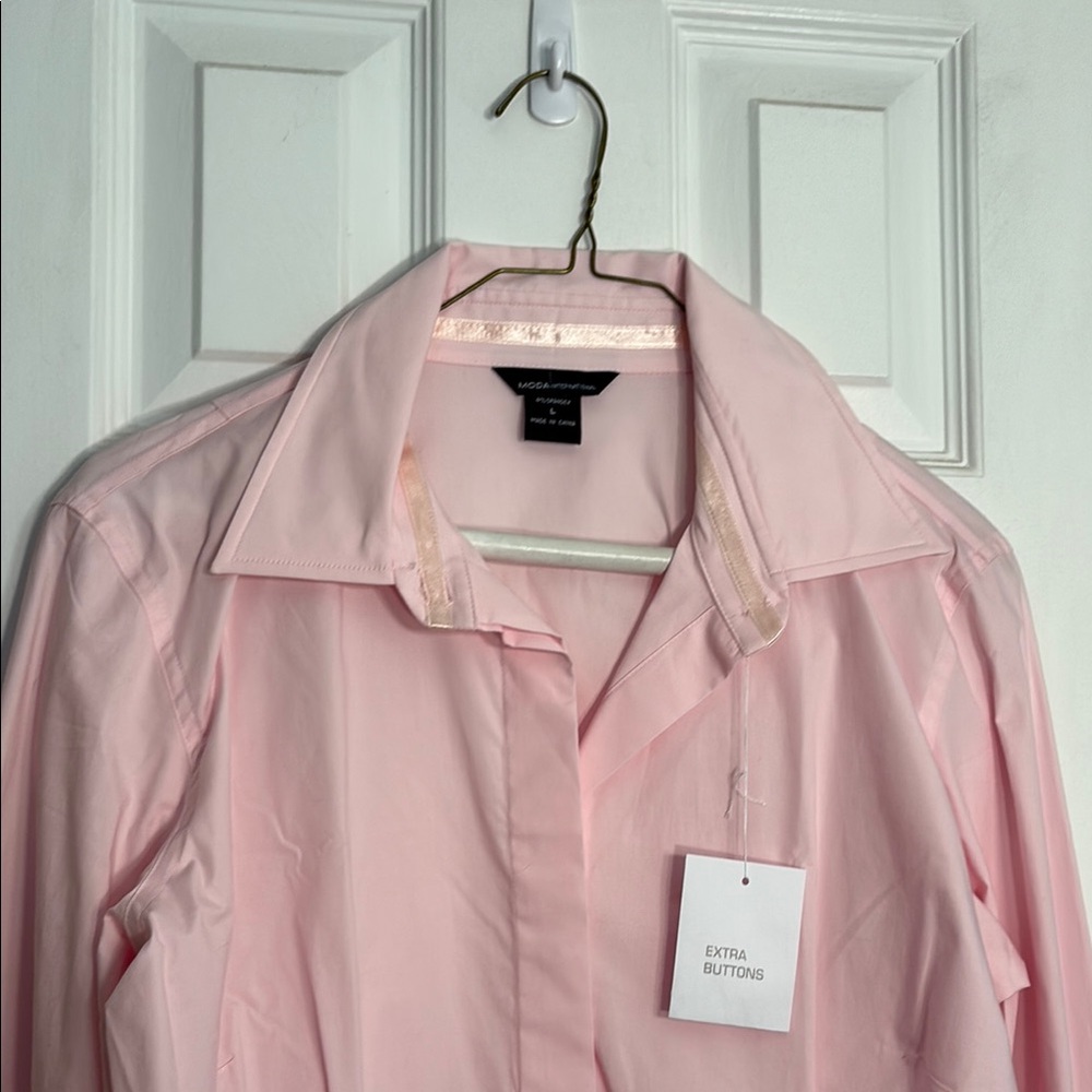 Moda Pink Button-Up Shirt - Picture 2 of 3